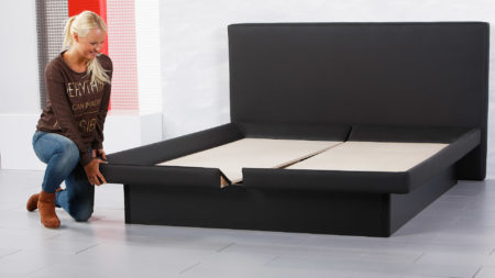 waterbed bodemplaten bij een split waterbed