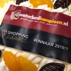 Waterbed Kampioen wint Nederlandse Shopping Award in de categorie 'Wonen & Slapen'